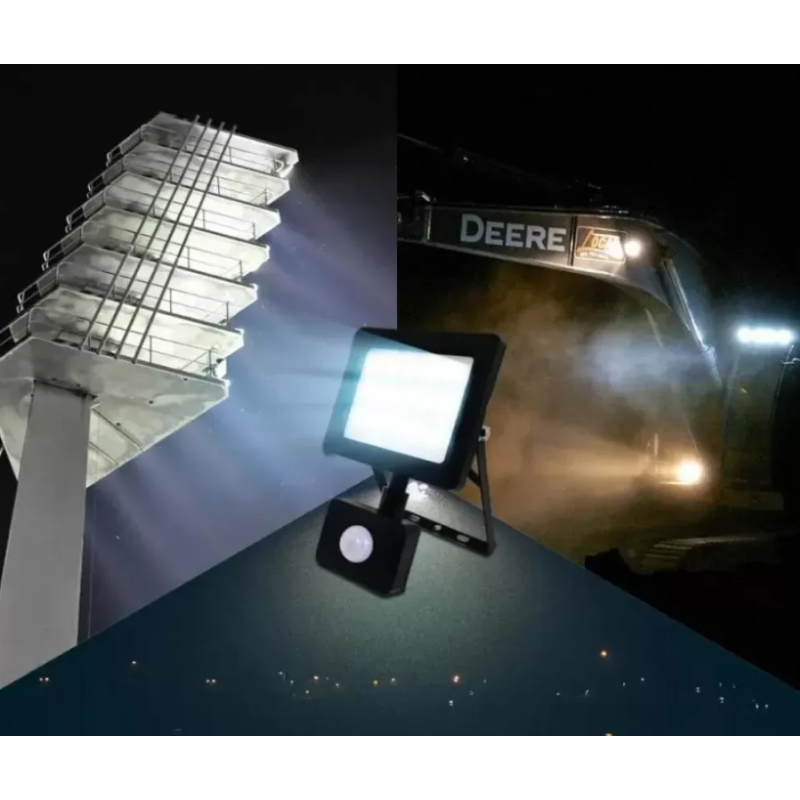 Proiector LED cu Senzor de Miscare, 10W, IP.65, 6000K