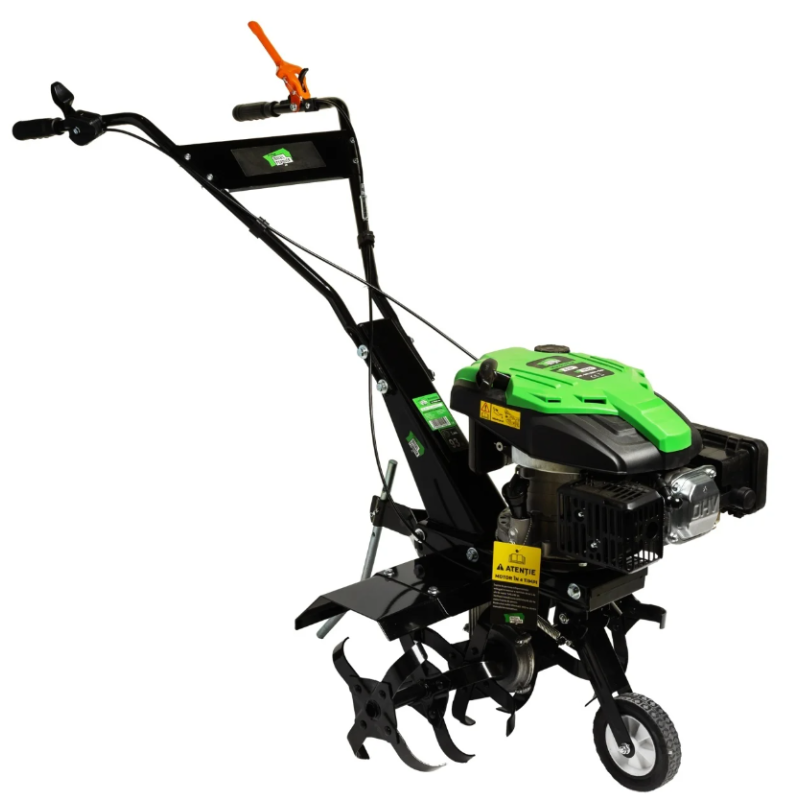 Motocultor Micul Fermier 6cp 173cc, benzina 4T, 1 viteza, pornire manuala, cu roata transport