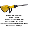 Ciocan rotopercutor demolator , Mustang Profesional , 2000 W , 1200 Bpm , 42 J , 30 mm