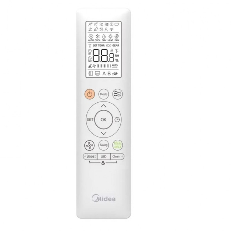 Aparat de aer conditionat Midea Breezeless E CB1-18HRFN8-CB1-18HFNX Inverter 18000 BTU, Wi-fi, TwinFlap, Cool Flash Plus, Heat Flash, tehnologie OTA, curatare cu sterilizare