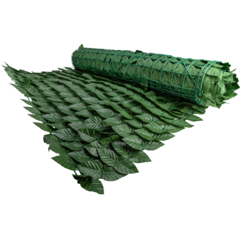 Gard viu artificial PVC Frunze, 1x5 metri