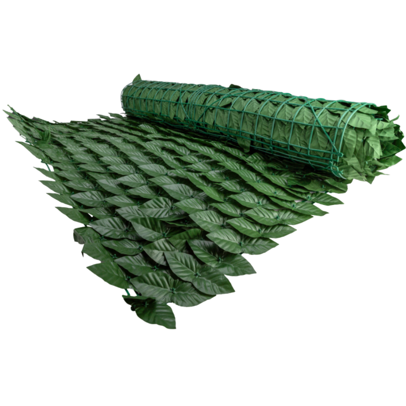 Gard viu artificial PVC Frunze, 1x5 metri