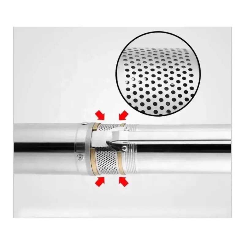 Pompa submersibila multietajata de mare adancime DDT, 4SDM10/12, 1500 W, apa curata, carcasa inox-fonta, debit maxim 8000 L/h, inaltime maxima 120m, diametru pompa 100 mm, panou comanda, 15m cablu 4 f