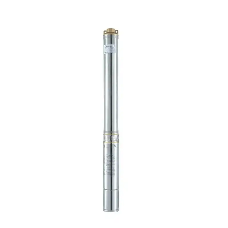Pompa submersibila multietajata de mare adancime DDT, 4SDM10/12, 1500 W, apa curata, carcasa inox-fonta, debit maxim 8000 L/h, inaltime maxima 120m, diametru pompa 100 mm, panou comanda, 15m cablu 4 f