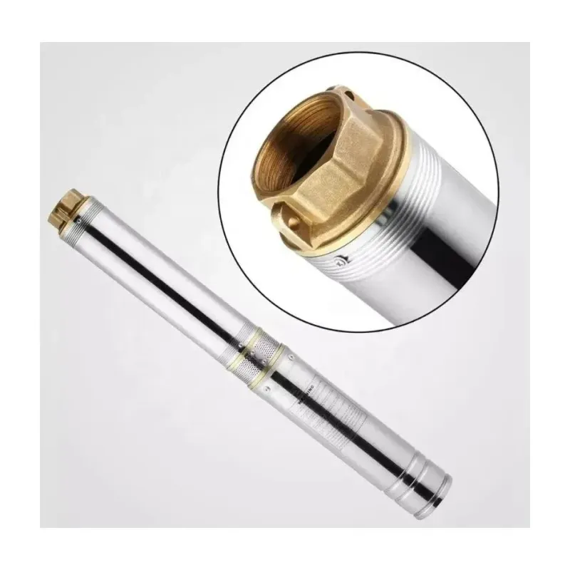 Pompa submersibila multietajata de mare adancime DDT, 4SDM10/12, 1500 W, apa curata, carcasa inox-fonta, debit maxim 8000 L/h, inaltime maxima 120m, diametru pompa 100 mm, panou comanda, 15m cablu 4 f