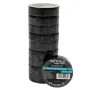 Set 10buc banda izolatoare Detoolz 19mm*20m NEGRU G01
