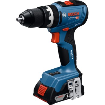 Bosch GSB 18V-65 Masina de gaurit si insurubat 18V + 2 acumulatori 5.0Ah + incarcator GAL 18V-40 + L-Boxx