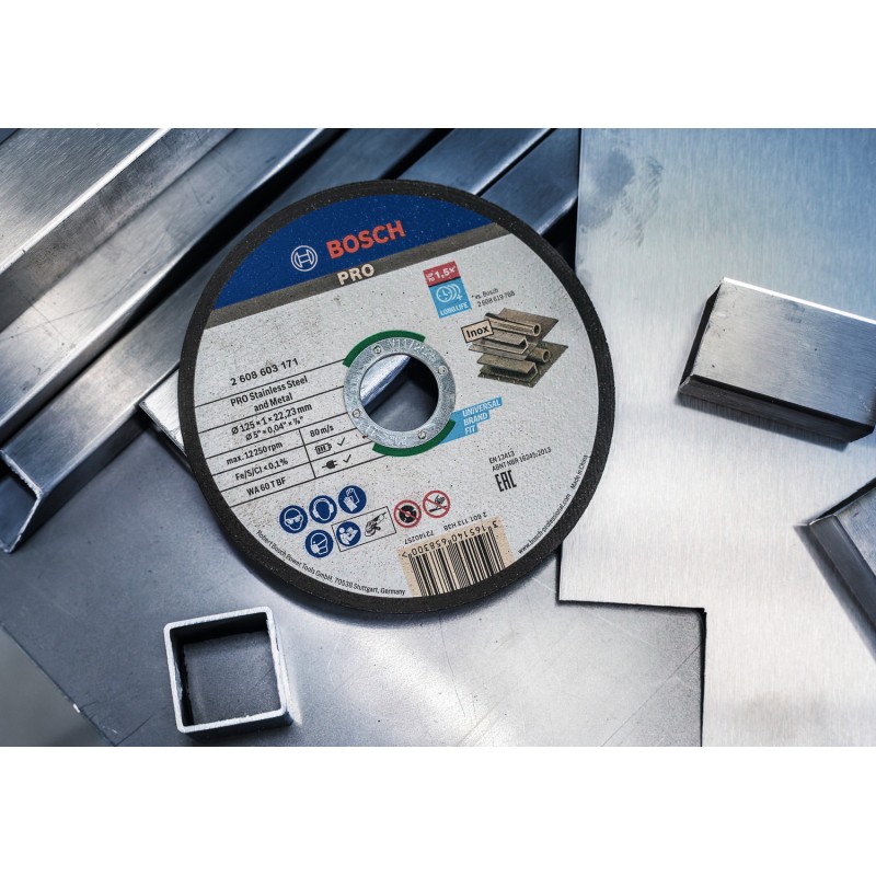 Bosch Disc dreot taiere PRO Stainless Steel and Metal 1x22.23x115mm