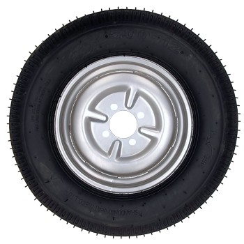 ProGARDEN Set roti complete 5.00-12, 4 prezoane, profil rutier, RIM3.50B