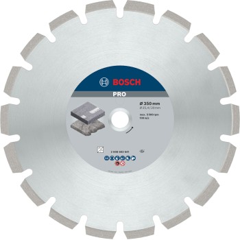 Bosch Disc diamantat Pro asfalt 350x20/25.4x3.2x12mm