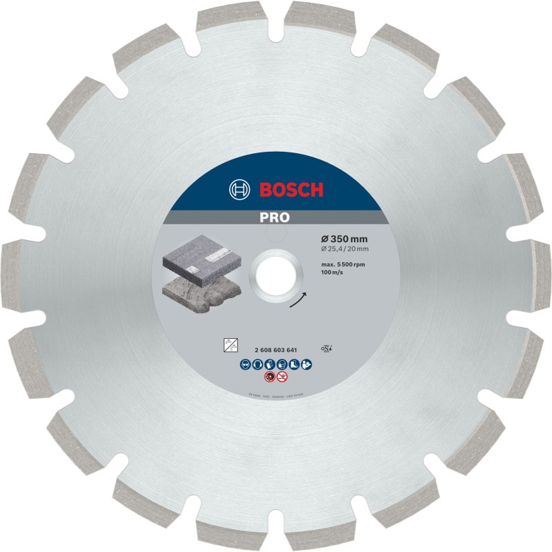 Bosch Disc diamantat Pro asfalt 350x20/25.4x3.2x12mm