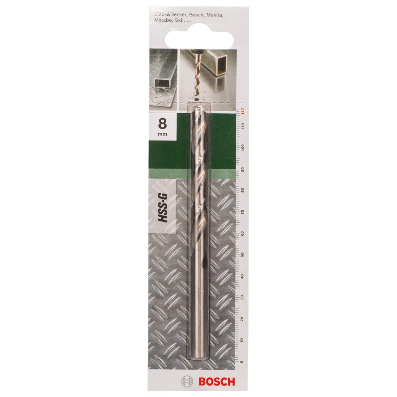 Bosch Burghiu metal HSS-G, 8x75x117 mm
