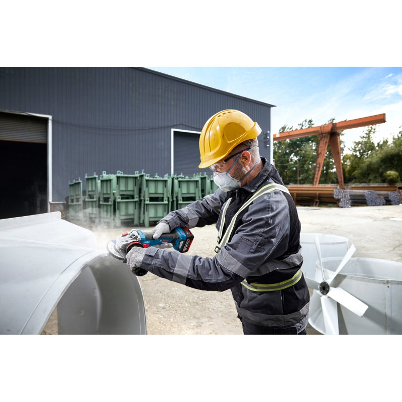 Bosch GWS 18V-11 Polizor unghiular 18V, 125mm + 2 acumulator GBA 5.0Ah