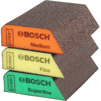 Bosch Set 3 bureți abrazivi EXPERT S470, 69x97x26mm