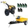 ProGARDEN Pachet Campo 1273 Alpine V2 motocultor 12CP + Alpine RM500T Remorca + 6L ulei