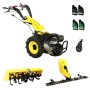 ProGARDEN Pachet Campo U16E Motocultor 14CP + Bara cosire BC120M + Roata sustinere + Freza tractata FT90 + 4L Ulei