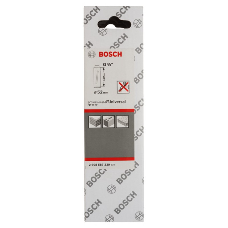 Bosch Carota diamantata Core Cutter for Ceramic pentru gaurire uscata, 52x150x7mm