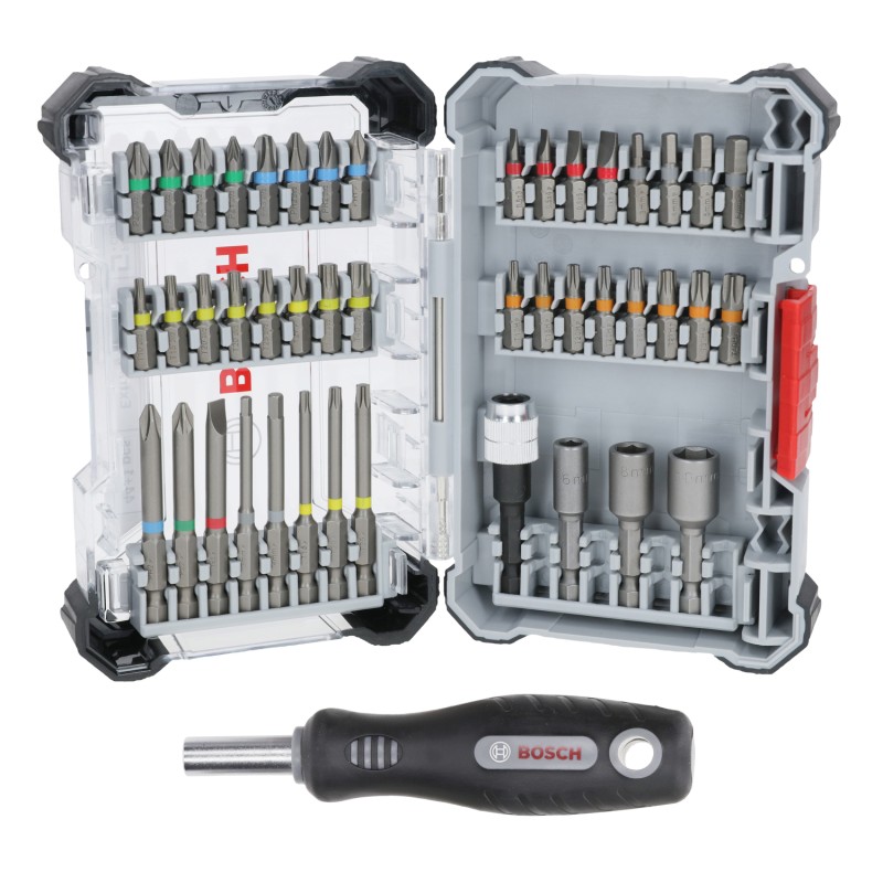 Bosch Set Capete surubelnita Pick and Click, Extra Hard 44+1