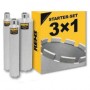 REMS Set 3 carote diamantate UDKB-LS 62 - 82 - 132 mm cu segmente diamantate laser 181111