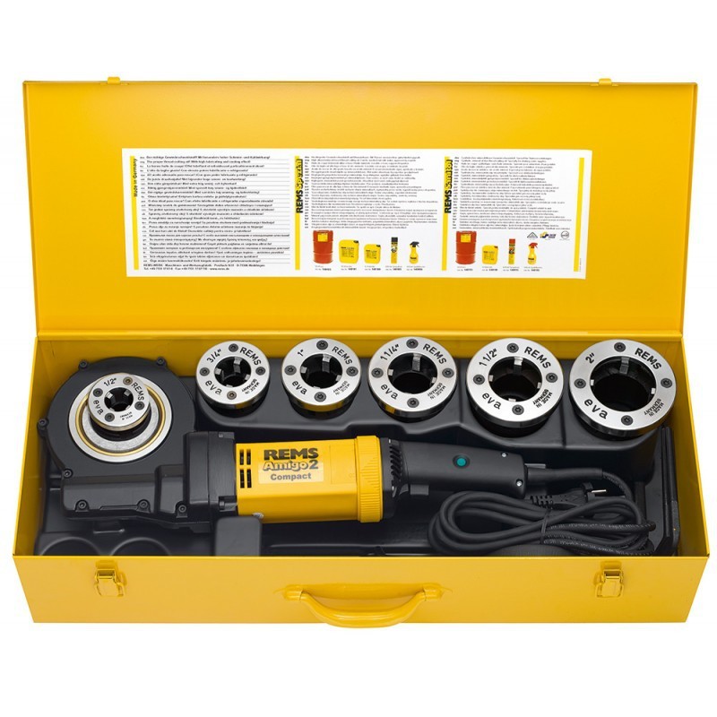 REMS Filiera electrica Amigo 2 Compact Set R1/2-1 1/4 R 1/2-3/4-1-1 1/4" 540023