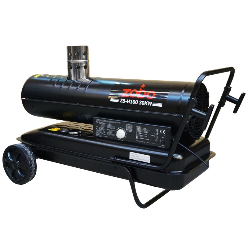 Zobo ZB-H100 Tun de aer cald, ardere indirecta, 30kW, 230V, 200mp