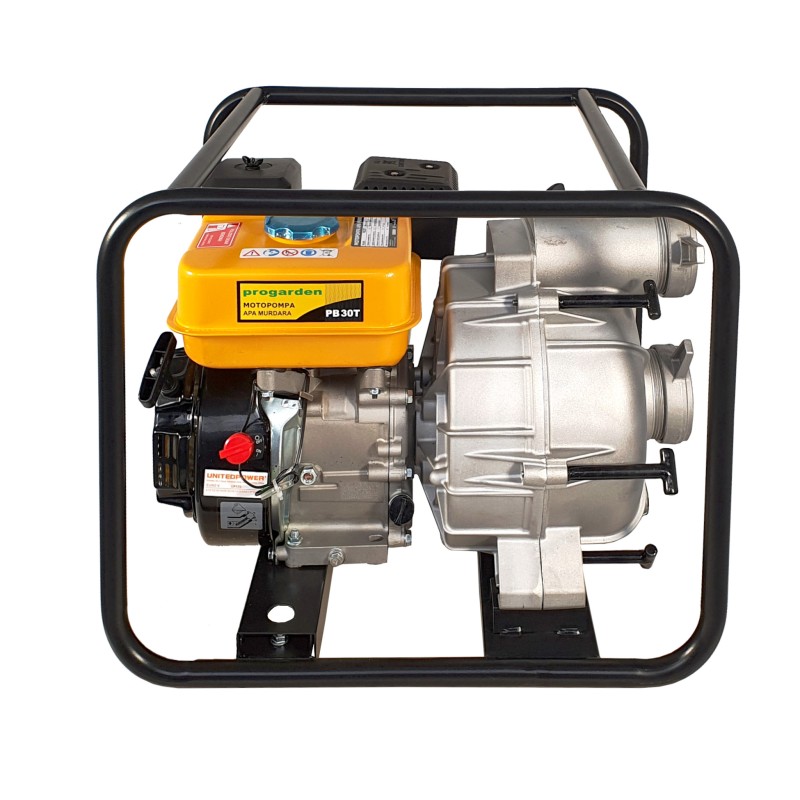 ProGARDEN PB30T motopompa 3"/75mm, benzina, apa murdara, pornire la sfoara