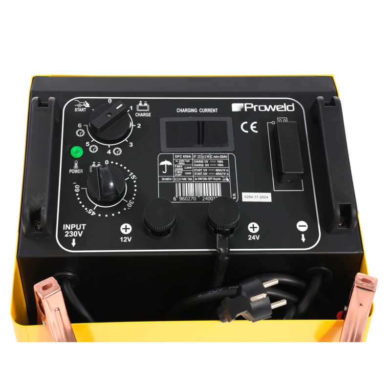 ProWELD DFC-650A redresor acumulatori 12V/24V, functie Timer, Start