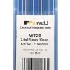 ProWELD WT20 Electrozi tungsten rosu, 2.0x175mm, 10buc