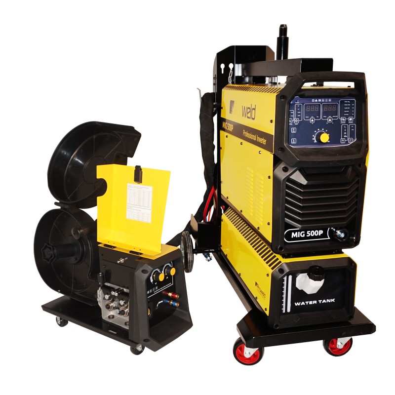 ProWELD MIG 500P invertor sudare MIG/MAG profesional, racire cu lichid, derulator detasabil, sudura aluminiu