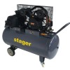 Stager HMV0.6/200 compresor aer, 200L, 8bar, 600L/min, trifazat, angrenare curea