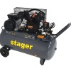 Stager HMV0.25/100 compresor aer, 100L, 8bar, 324L/min, monofazat, angrenare curea