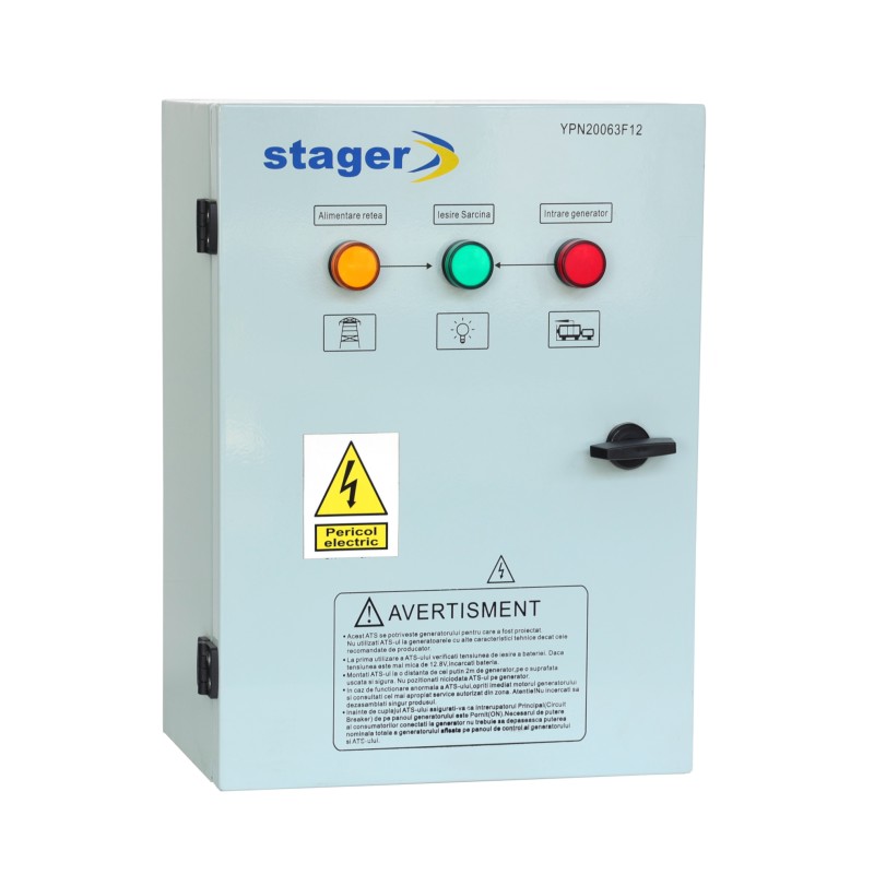 Stager YPN20063F12S automatizare monofazata 63A, 12Vcc, protectie