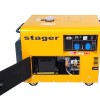 Stager DG 5500S+ATS Generator insonorizat 5kVA, monofazat, diesel, pornire electrica, automatizare