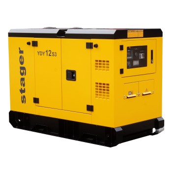 Stager YDY12S3 Generator insonorizat 12kVA, 16A, 1500rpm, trifazat, diesel