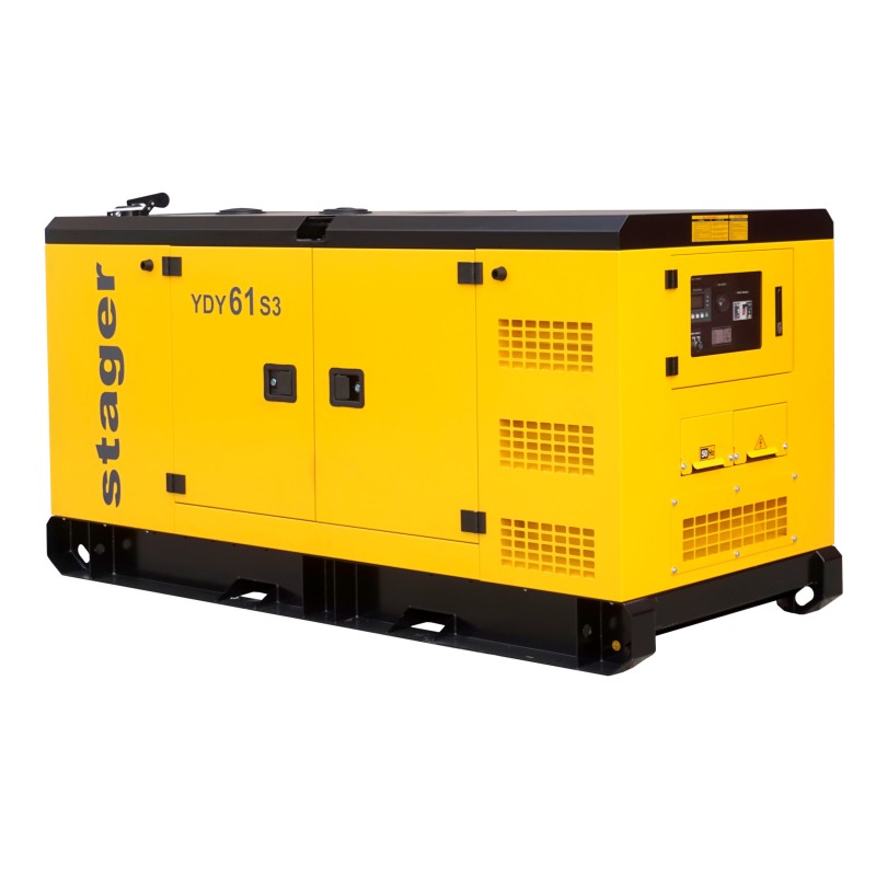 Stager YDY61S3 Generator insonorizat 61kVA, 79A, 1500rpm, trifazat, diesel