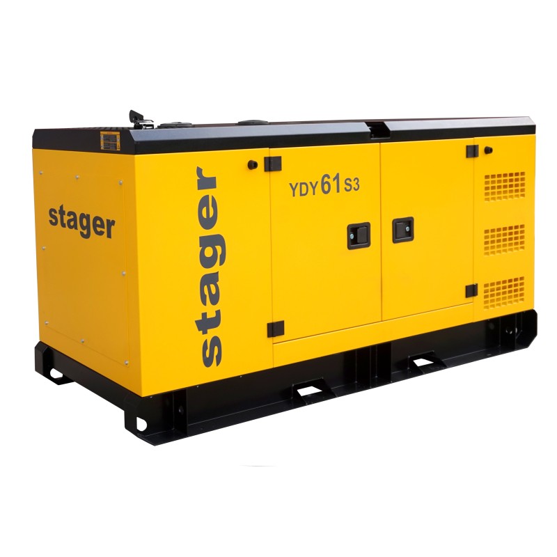 Stager YDY61S3 Generator insonorizat 61kVA, 79A, 1500rpm, trifazat, diesel