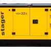 Stager YDY22S Generator insonorizat 22kVA, 87A, 1500rpm, monofazat, diesel