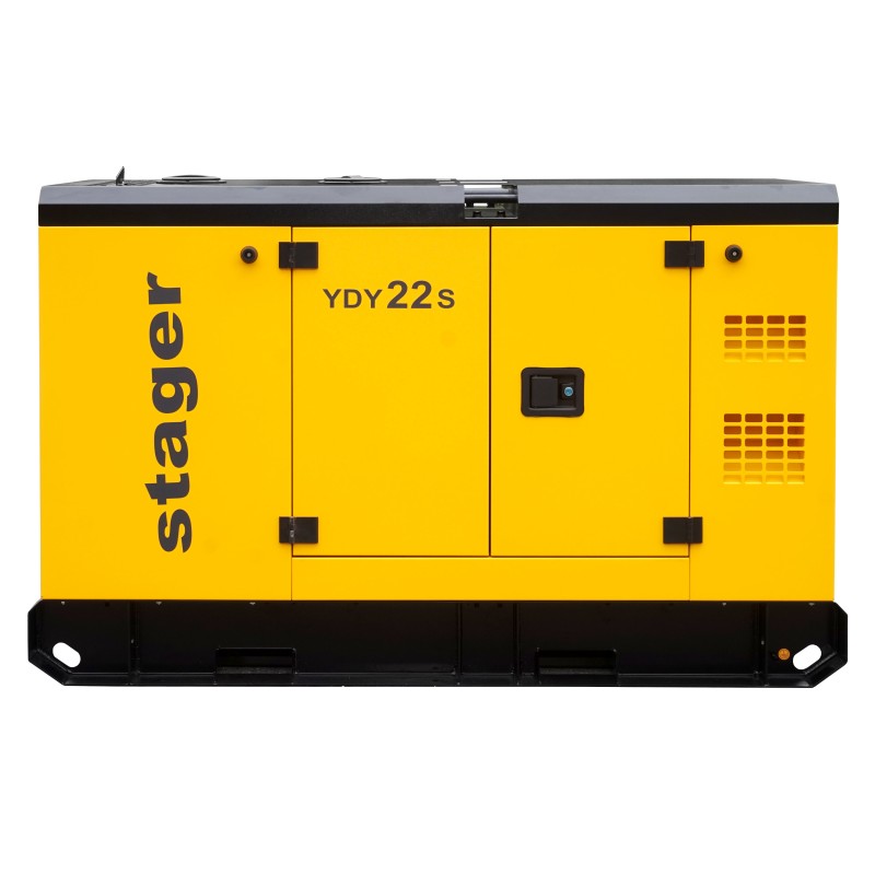 Stager YDY22S Generator insonorizat 22kVA, 87A, 1500rpm, monofazat, diesel