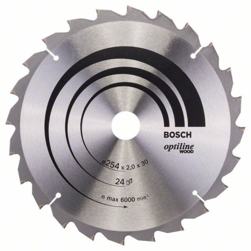Bosch Panza ferastrau circular Optiline Wood, 254x30x2mm, 24T