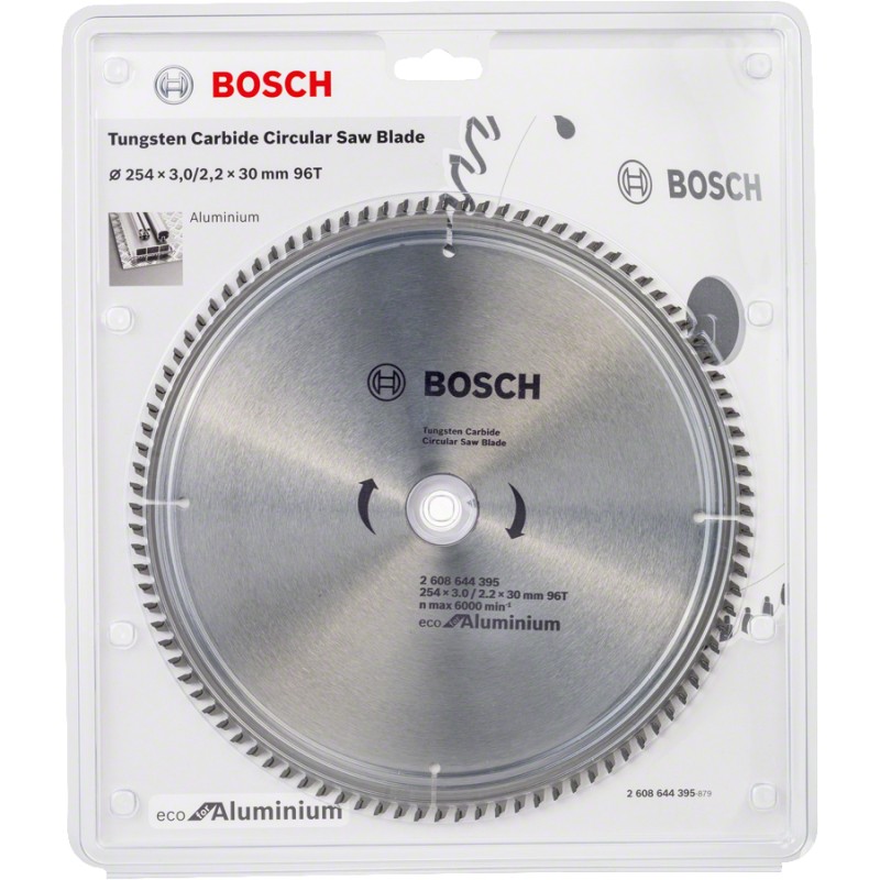 Bosch Panza ferastrau circular Eco for Aluminium, 254x30x3mm, 96T