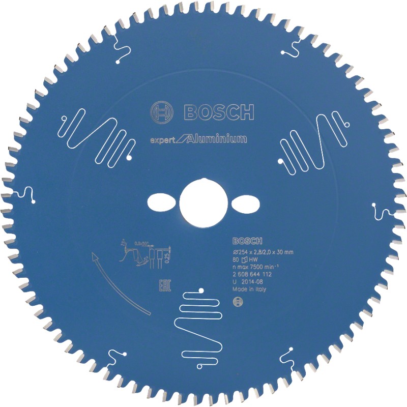 Bosch Panza ferastrau circular Expert for Aluminium, 254x30x2,8mm, 80T