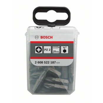 Bosch Cap de surubelnita extra dur PZ 2, 25mm, set 25 buc