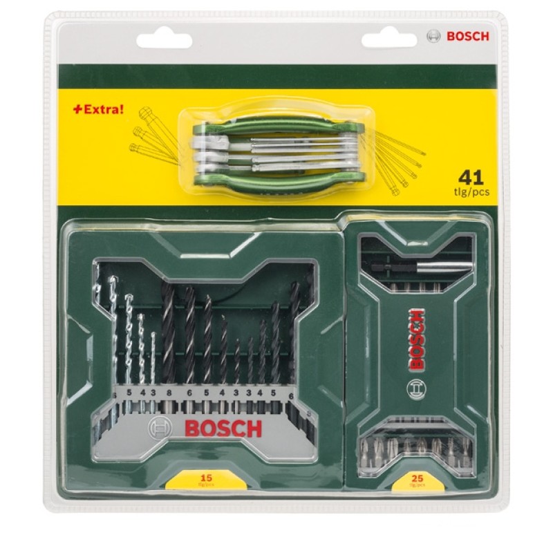 Bosch Set 15 burghie + set 25 biti + unealta hex