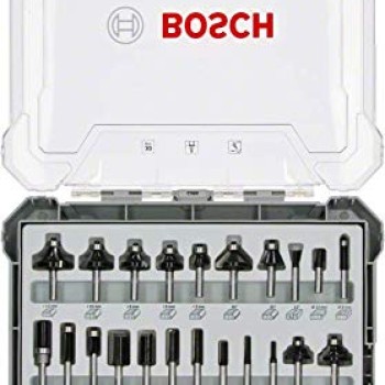 Bosch Set freze de profilat canturi, 30buc, mixte, tijă 8mm