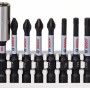 Bosch Set 8 biti impact Power 50mm cu suport standard  PH2, PZ2, T20, T25, T30