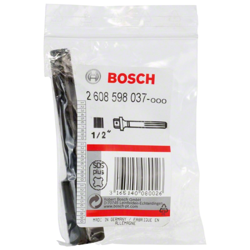 Bosch Adaptor SDS-Plus la patrat exterior 1/2 inch