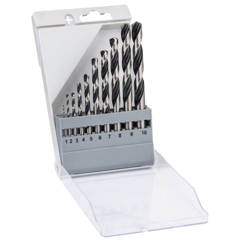 Bosch Set 10 burghie spirale HSS PointTeQ, D1-10mm