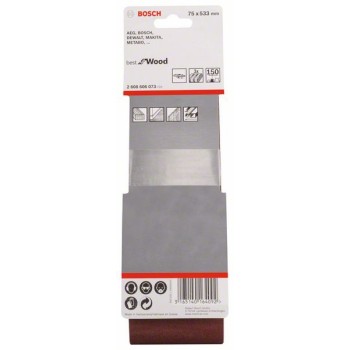 Bosch Set 3 benzi de slefuire X440 75x533mm, 150