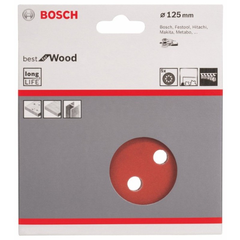 Bosch Foi abrazive C470 125mm, 60 set 5 buc.
