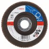 Bosch Disc de slefuire evantai X551, Expert for Metal D=125mm G=80, cu degajare
